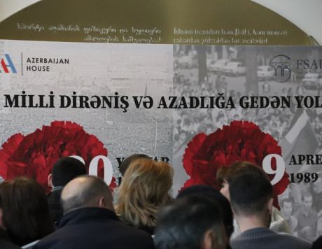 Marneulidəki Azərbaycan Evində 20 Yanvar faciəsi şəhidləri və 9 aprel şəhidləri ilə bağlı anım tədbiri və sərgi təşkil edilib